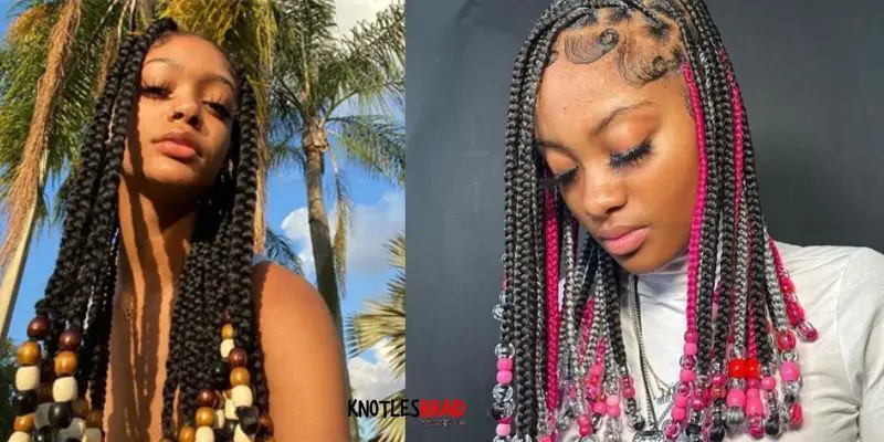 Knotless Braids with Beads
