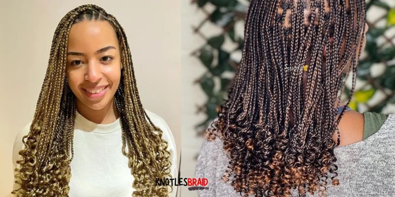 Knotless Braids with Curls