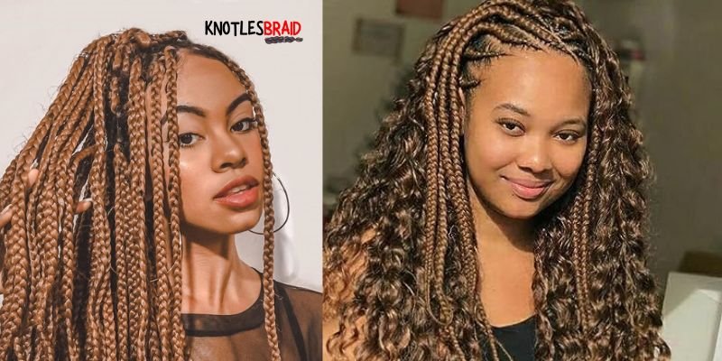Knotless Crochet Braids with Straight Hair