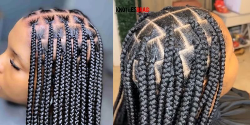 Knotless Braids with Beads at the End