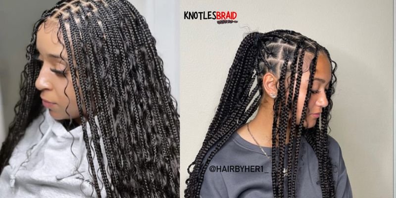 Medium Bohemian Knotless Braids