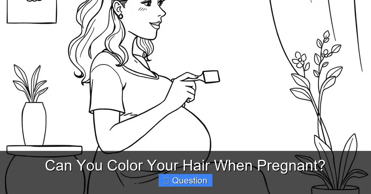 Can You Color Your Hair When Pregnant?
