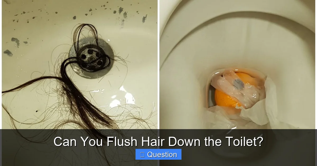 Can You Flush Hair Down the Toilet?