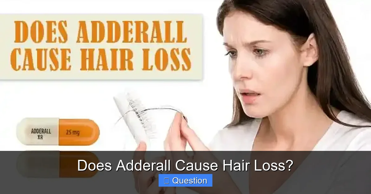 Does Adderall Cause Hair Loss?