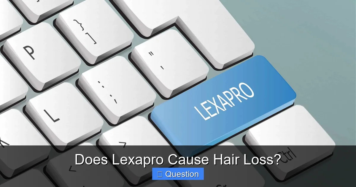 Does Lexapro Cause Hair Loss?