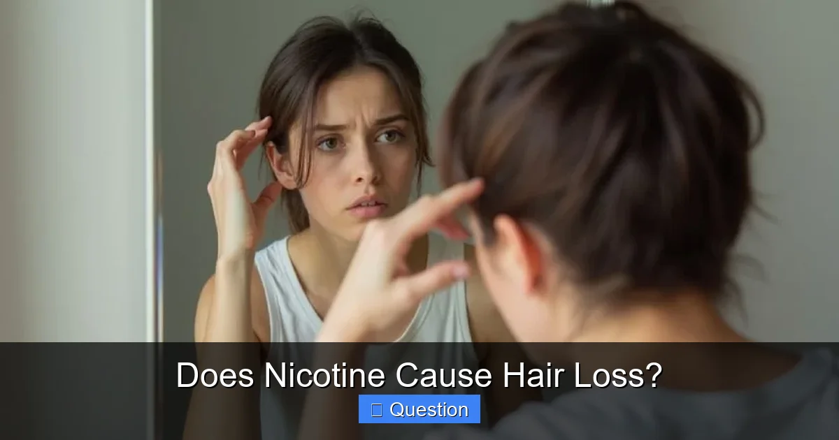 Does Nicotine Cause Hair Loss?