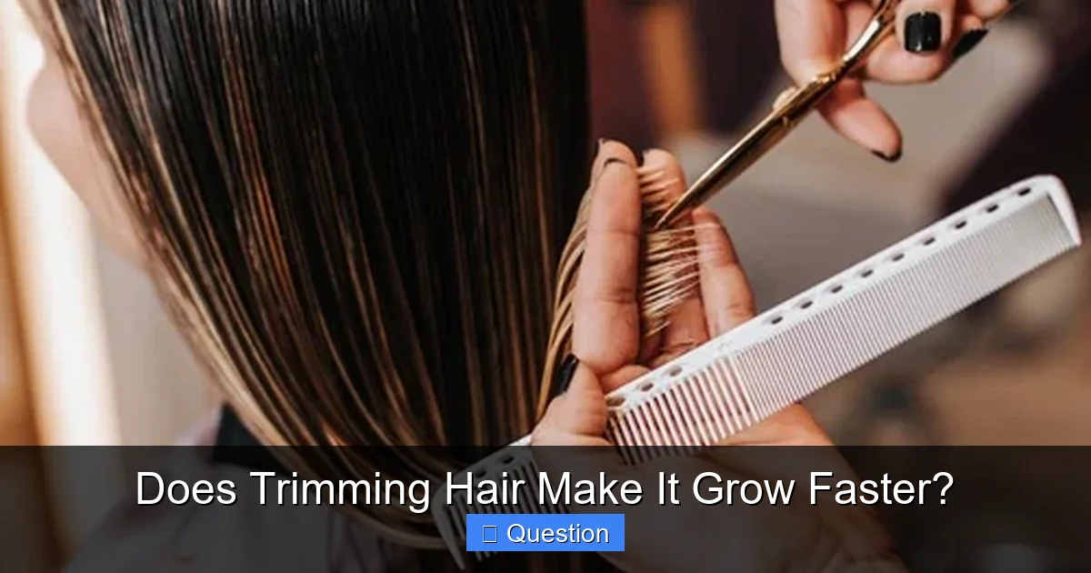 Does Trimming Hair Make It Grow Faster?