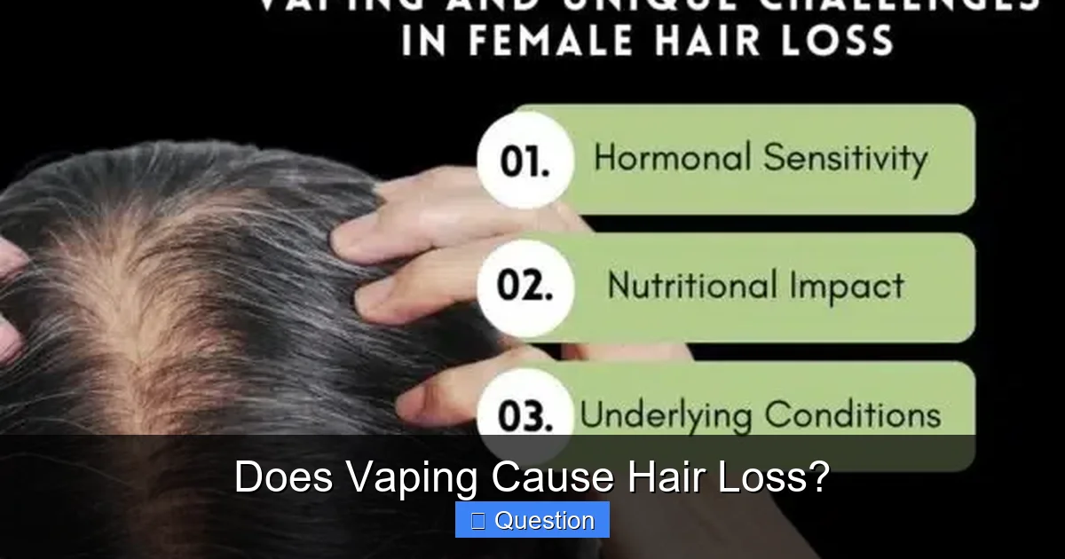 Does Vaping Cause Hair Loss?