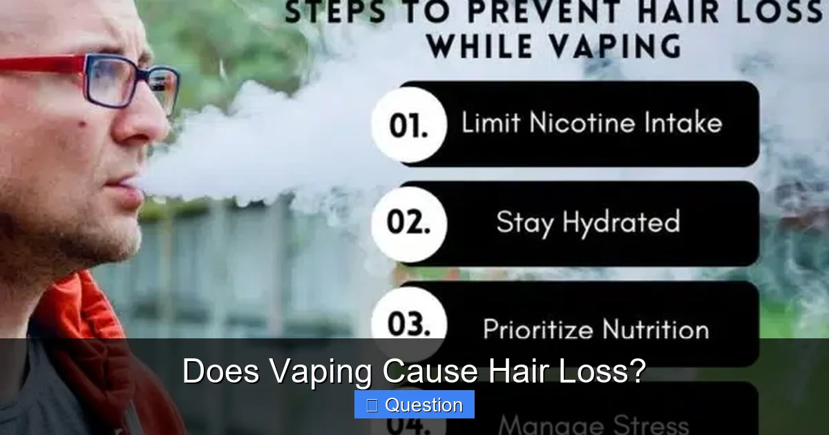 Does Vaping Cause Hair Loss?