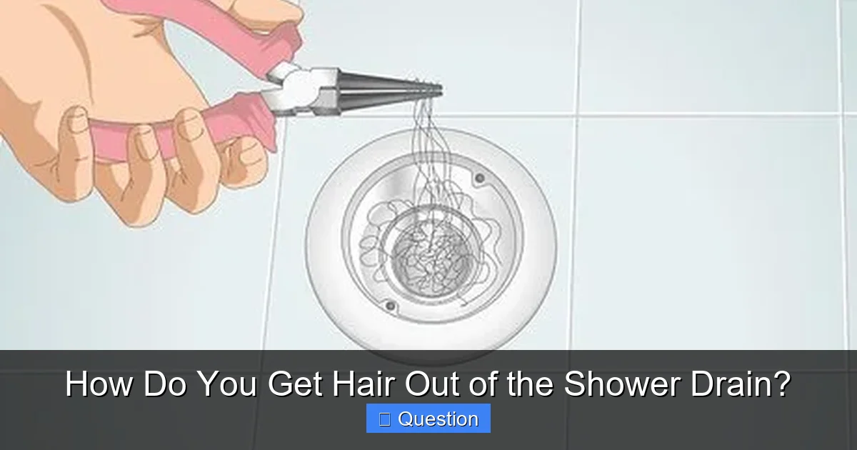 How Do You Get Hair Out of the Shower Drain?