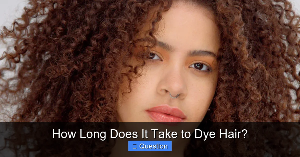 How Long Does It Take to Dye Hair?