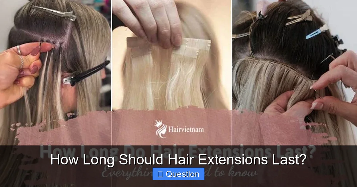 How Long Should Hair Extensions Last?