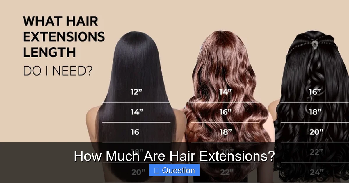 How Much Are Hair Extensions?