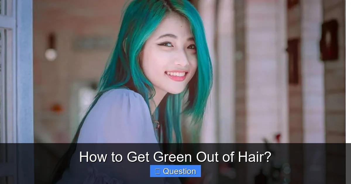 How to Get Green Out of Hair?