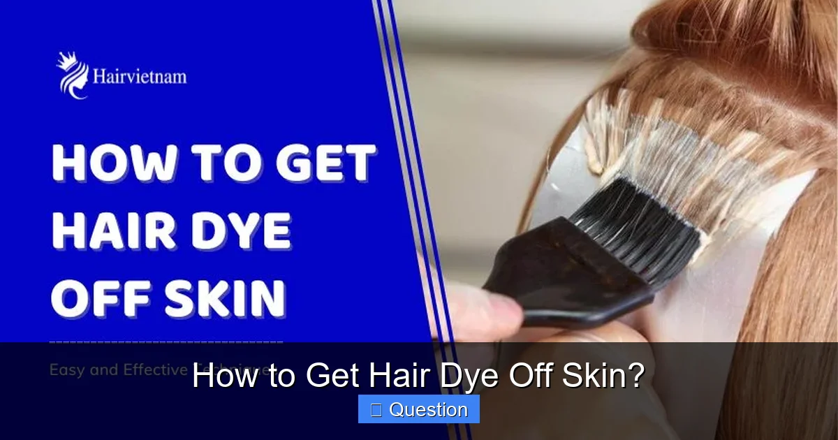 How to Get Hair Dye Off Skin?