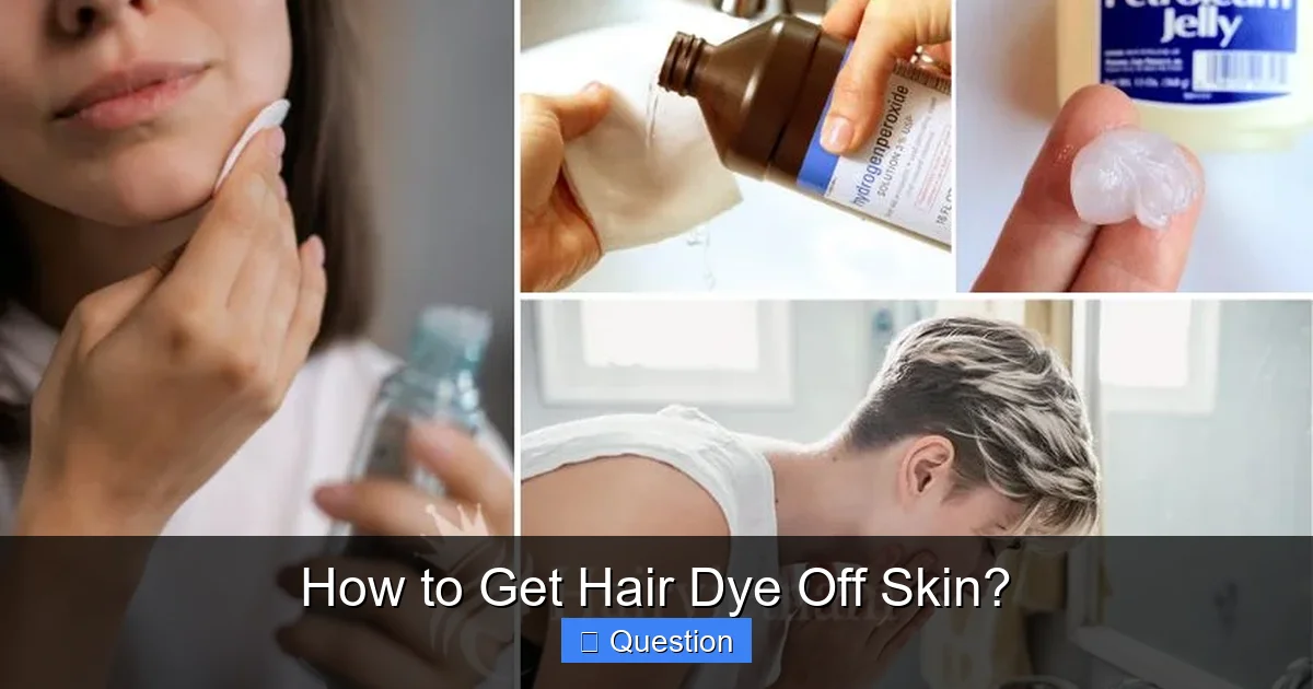 How to Get Hair Dye Off Skin?
