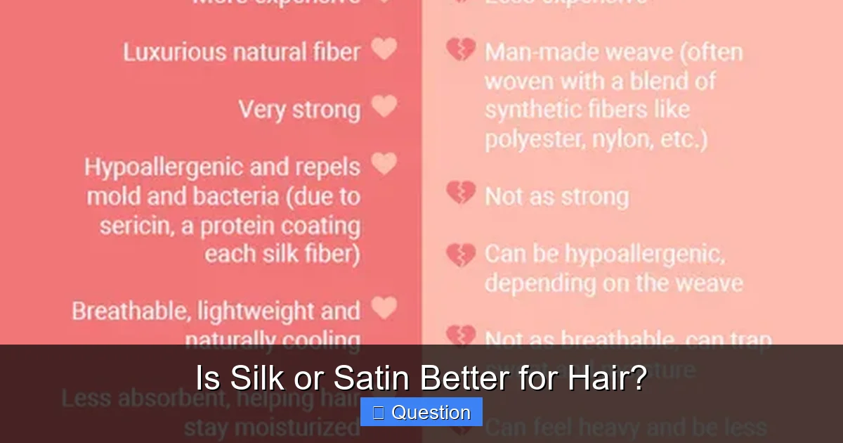 Is Silk or Satin Better for Hair?