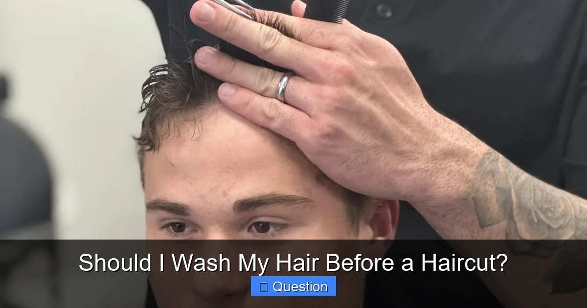 Should I Wash My Hair Before a Haircut?