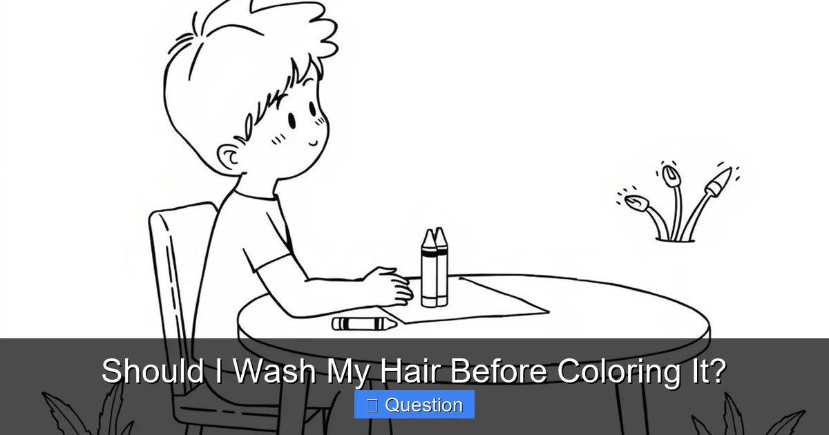 Should I Wash My Hair Before Coloring It?