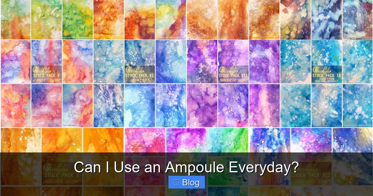 Can I Use an Ampoule Everyday?