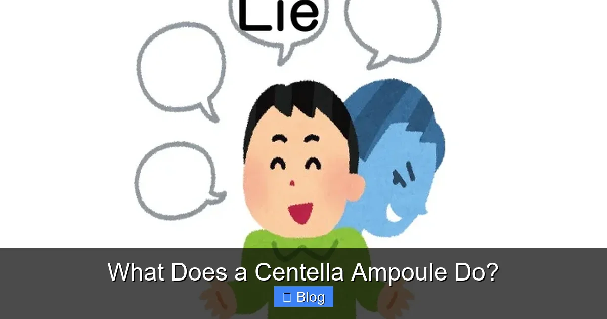 What Does a Centella Ampoule Do?