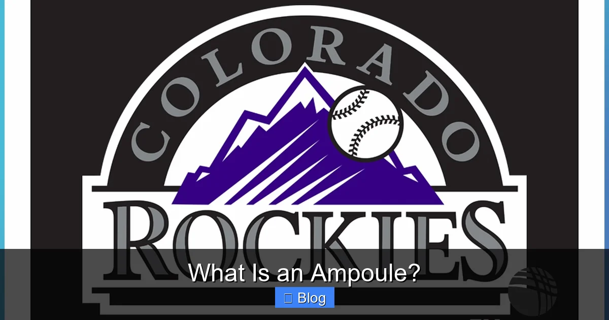 What Is an Ampoule?