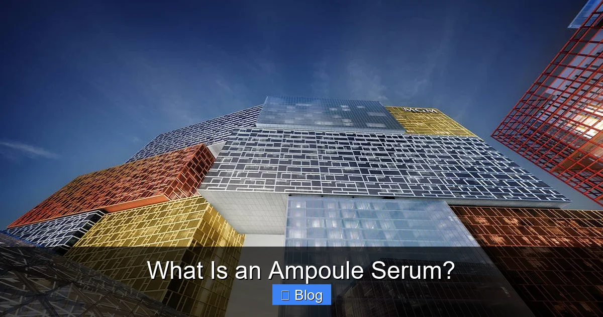 What Is an Ampoule Serum?