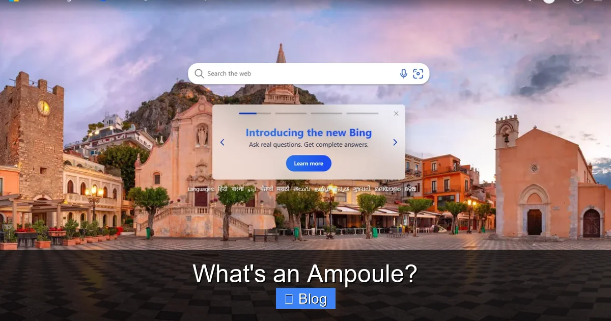 What's an Ampoule?
