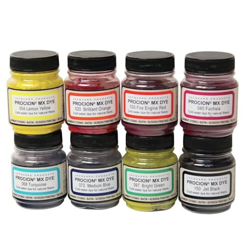 Cold Water Dye, 2/3 oz., Asst. Colors (Set of 8)