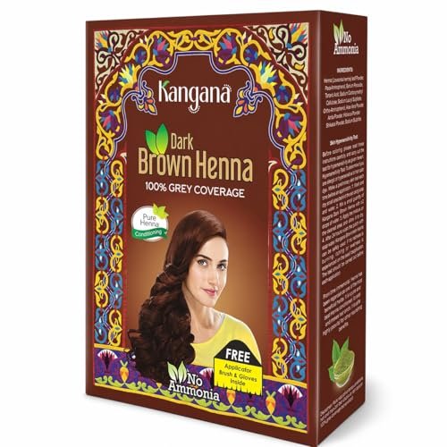 Henna Hair Color Dark Brown | Ammonia-Free Natural Grey Hair