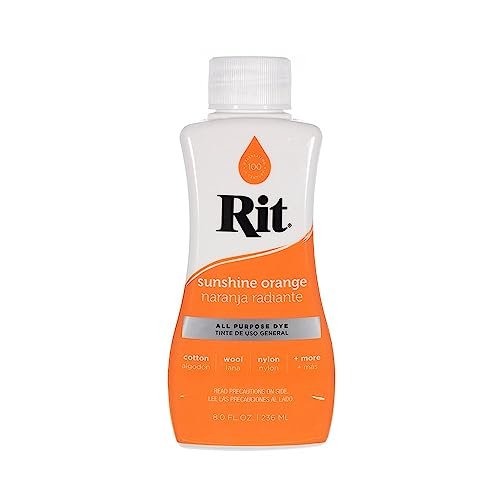 Rit Dye Liquid – Wide Selection of Sunshine Orange 8oz