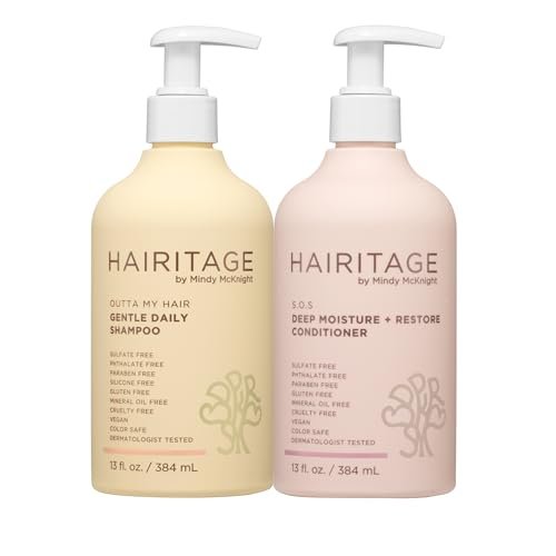 Hairitage Gentle Daily Moisture Shampoo and Conditioner Set