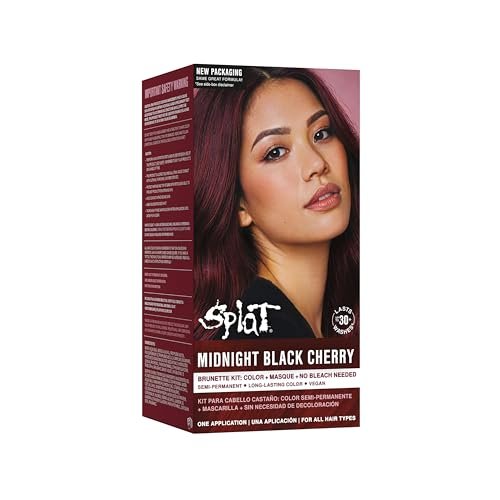 Splat Midnight Black Cherry Semi Permanent Hair Dye Box Kit