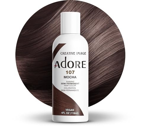 Adore Semi Permanent Hair Color, 107 Mocha, 4 Fl Oz
