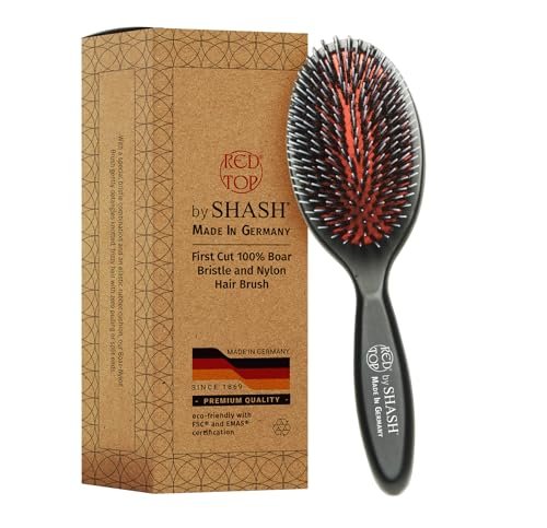 SHASH Since 1869 Hand Made In Germany Boar Bristle Brush