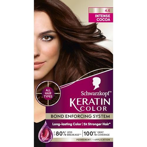 Schwarzkopf Keratin Color® 4.6 Intense Cocoa Permanent Hair...