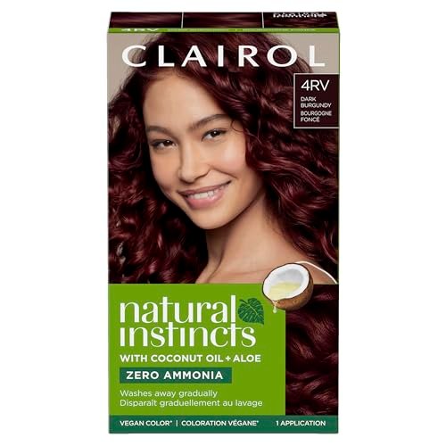 Clairol Natural Instincts Demi-Permanent Hair Dye, 4RV Dark...