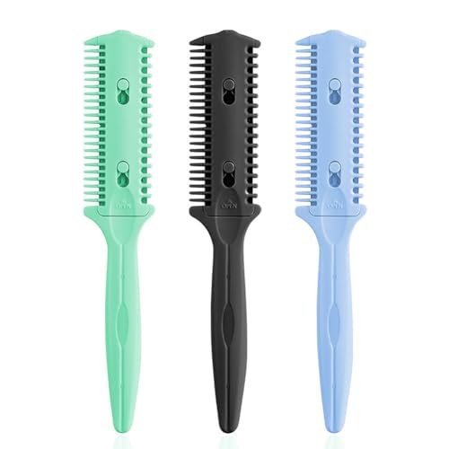 Soft 'N Style 3 Pack Double-Sided Hair Trimmer Comb.