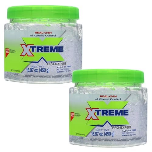 Xtreme Pro-Expert Clear Styling Hair Gel, 15.87 Oz Pack