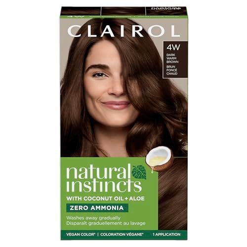 Clairol Natural Instincts Demi-Permanent Hair Dye, 4W Dark...
