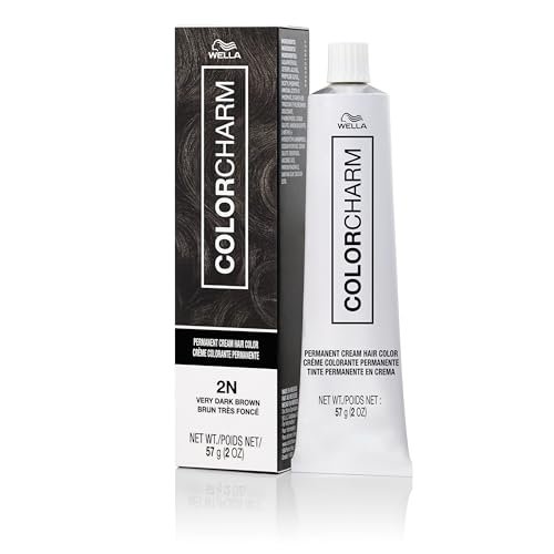 COLORCHARM Permanent Cream Hair Dye | Darkest Permanent...