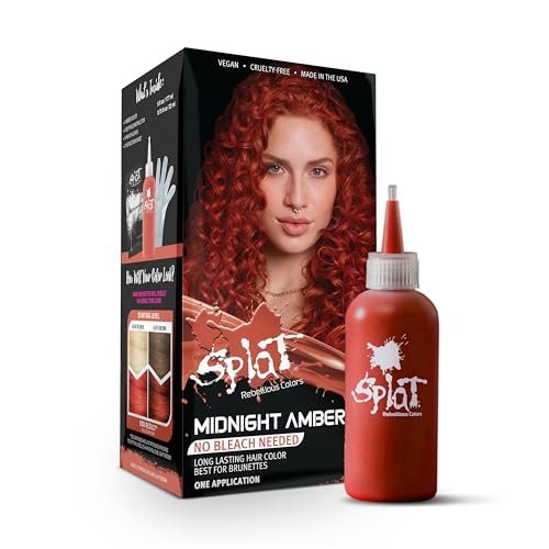 Splat Midnight Amber Semi Permanent Hair Dye Kit, Vegan