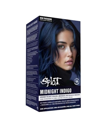Splat Midnight Indigo Semi Permanent Hair Dye Kit, 1...