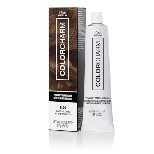 COLORCHARM Permanent Cream Hair Dye | Brown 100% Gray...