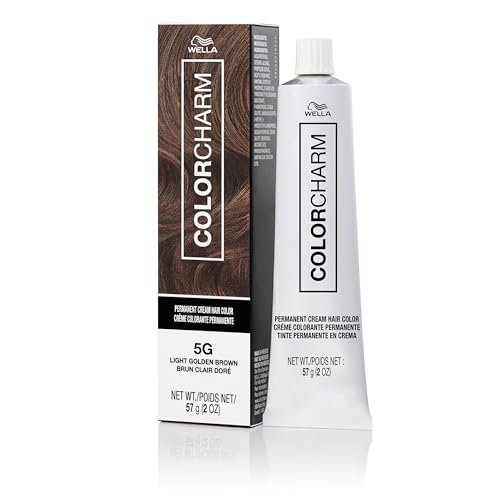 COLORCHARM Permanent Cream Hair Dye | Brown 100% Gray...