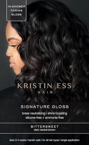 Kristin Ess Hair Gloss in Bittersweet Dark Brunette for...