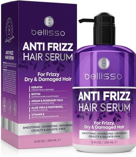 BELLISSO Anti Frizz Hair Serum for Frizzy Damaged Hair...