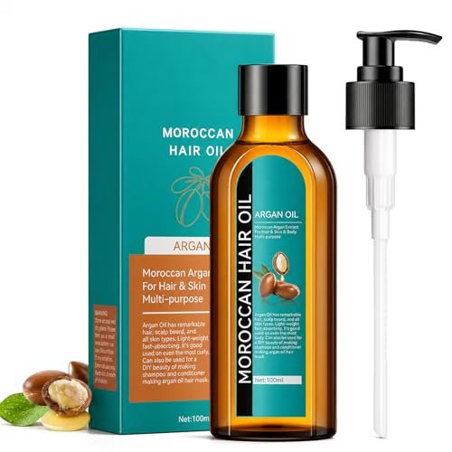 Argan Oil, Hair Oil for Frizzy Hair, Moroccan Serum for