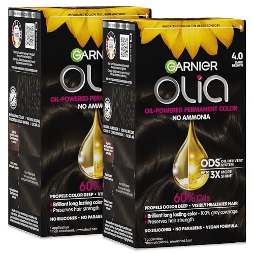 Garnier Olia Hair Color, Ammonia-Free Permanent Hair Dye,...