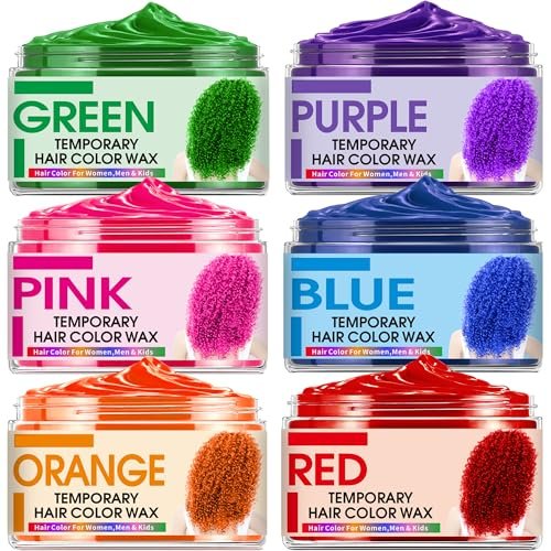 6 Color Temporary Hair Color Wax,Teen Girl Gifts Trendy...